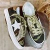 Texas Bling Eliza Low Top Star Sneakers- Camo