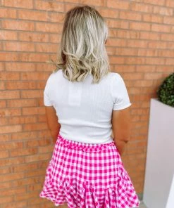 Love Tree Tops Charlotte Knit Short Sleeve Crop Top 8 Love Tree Tops Charlotte Knit Short Sleeve Crop Top