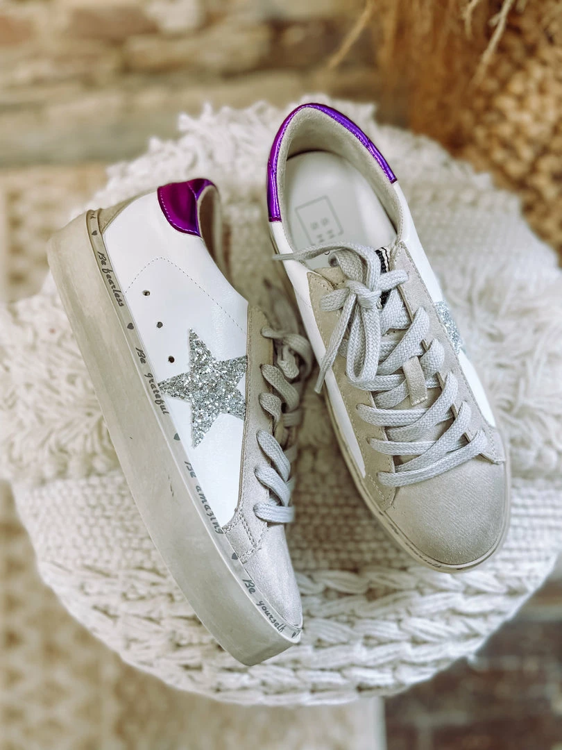 Shu Shop Petula Star Sneaker- Fuchsia 1 Shu Shop Petula Star Sneaker- Fuchsia