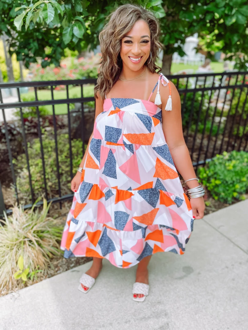 Entro Molly Geometric Maxi Dress Dresses 3 Entro Molly Geometric Maxi Dress Dresses