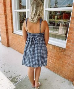 &MERCI Dresses Carrie Woven Plaid Cami Dress