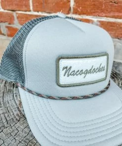 Texas Bling Nacogdoches Laguna Trucker Cap- Grey