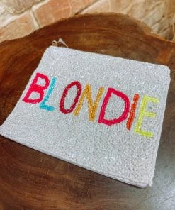 Texas Bling Blondie Beaded Pouch Bags
