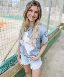Pierce + Pine Texas Home Baseball Graphic Tees