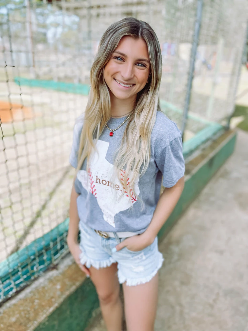 Pierce + Pine Texas Home Baseball Graphic Tees 1 Pierce + Pine Texas Home Baseball Graphic Tees