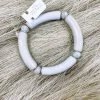 Texas Bling Grey Jewel Single Acrylic Bracelet Jewelry