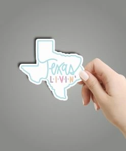 Texas Bling Texas Livin' Sticker