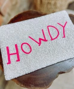 Texas Bling Howdy Beaded Clutch