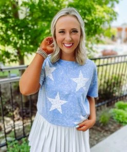 Bibi Eloise Vintage Star Print Top