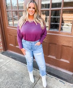 143 Story Austin Boatneck Dolman Sleeve Bodysuit Plus