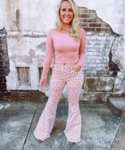 Texas Bling Tops Ariana Cut Detail Mock Neck Ribbed Top- Mauve 6 Texas Bling Tops Ariana Cut Detail Mock Neck Ribbed Top- Mauve