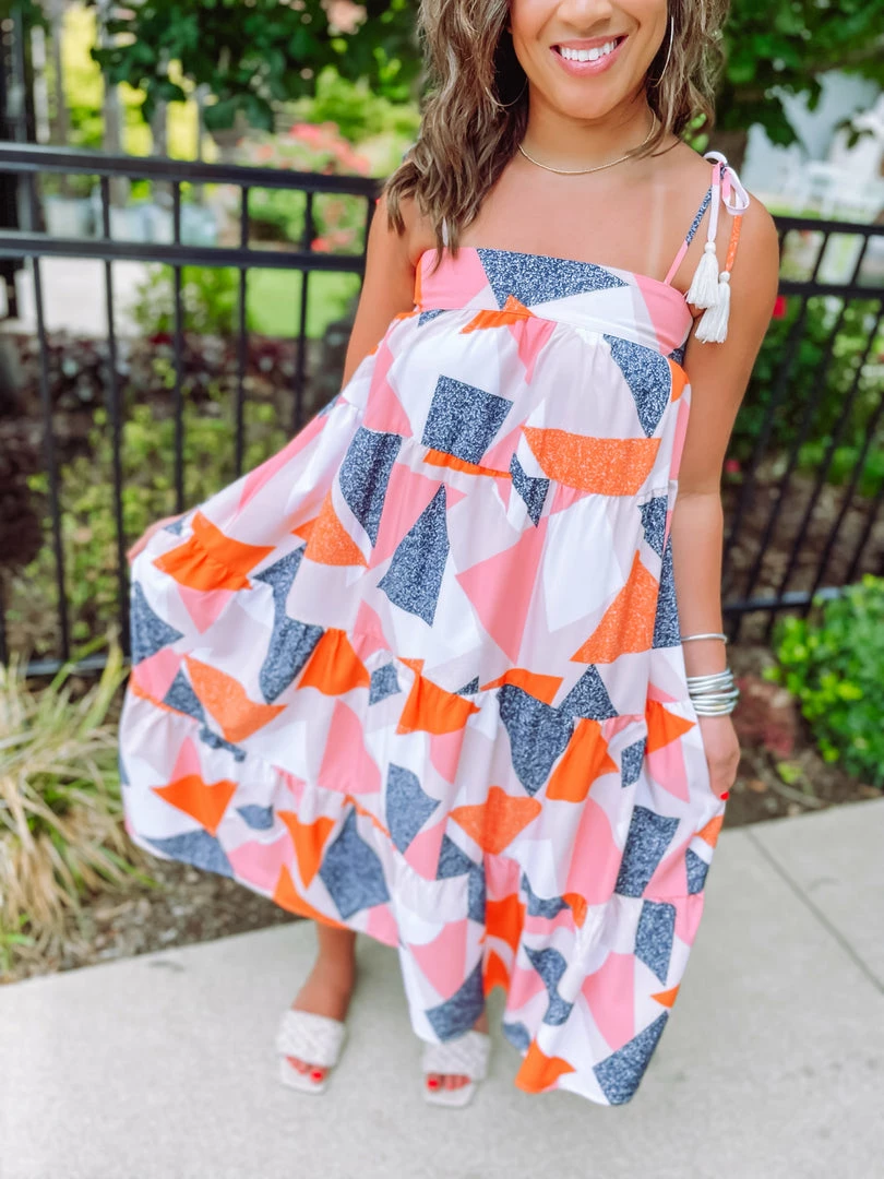 Entro Molly Geometric Maxi Dress Dresses 2 Entro Molly Geometric Maxi Dress Dresses