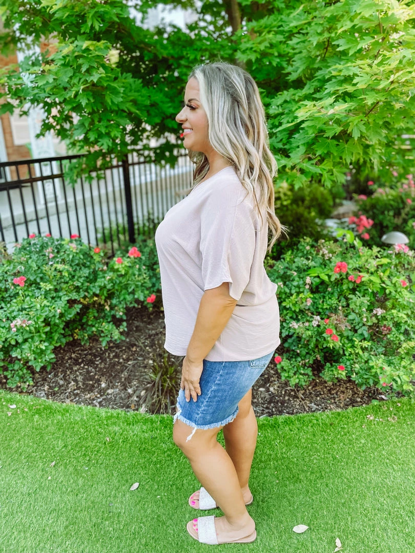 Entro Melody Solid V Neck Top 4 Entro Melody Solid V Neck Top