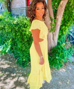 Flying Tomato Raylee Side Cut Hi Low Dress Dresses