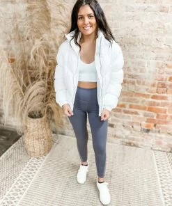 Mono B Bridgette Floral Lace High Waisted Leggings Bottoms