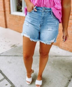 Jelly Jeans Marti Raw Hem High Waisted Shorts