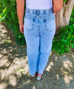 Listicle Maia Denim Washed Wide Bottom Pants 10 Listicle Maia Denim Washed Wide Bottom Pants