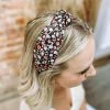 Texas Bling Hair Accessories Annie Ditsy Floral Knotted Headband- Black