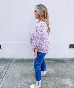 Hayden Plus Brooke V Neck Dolman Floral Top 7 Hayden Plus Brooke V Neck Dolman Floral Top