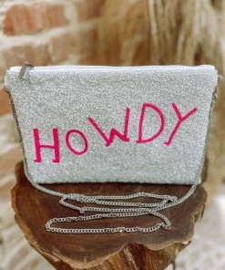 Texas Bling Howdy Beaded Clutch