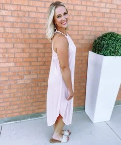 Trend Notes Jayla Halter Dress W Keyhole Back