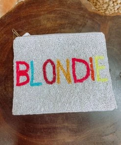 Texas Bling Blondie Beaded Pouch Bags