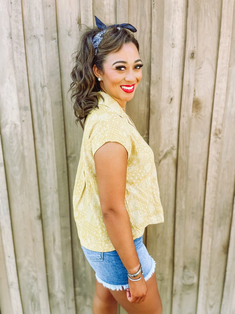 Easel Eden Paisley Printed Shirt 3 Easel Eden Paisley Printed Shirt