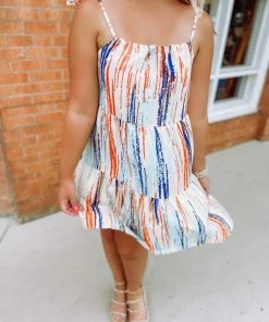 EL Kanna Morgan Multicolor Spaghetti Dress Dresses 7 EL Kanna Morgan Multicolor Spaghetti Dress Dresses