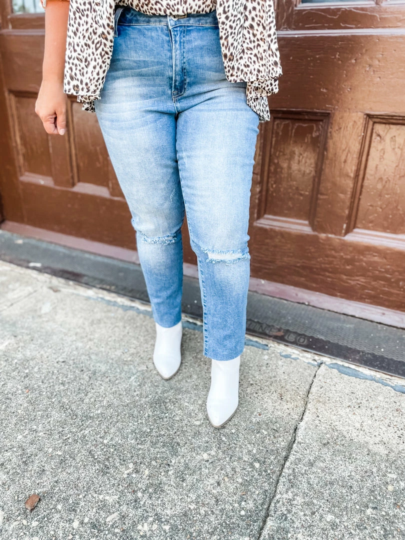 Special A Denim Faith Mid Rise Straight Jeans 1 Special A Denim Faith Mid Rise Straight Jeans