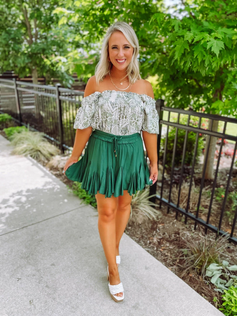 Davi & Dani Kali Square Neck Smocked Top Tops 3 Davi & Dani Kali Square Neck Smocked Top Tops