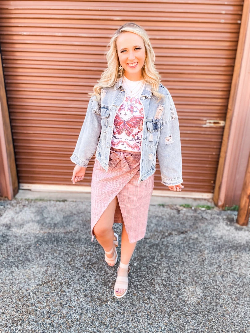 Listicle Bethany Tweed Wrap Midi Skirt 5 Listicle Bethany Tweed Wrap Midi Skirt