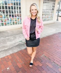 Flying Monkey Alaia Black Paperbag Mini Skirt Denim