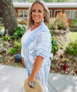 Texas Bling Lucia Bamboo Belted Kimono Cover Up Take Me Away: Resort Edition