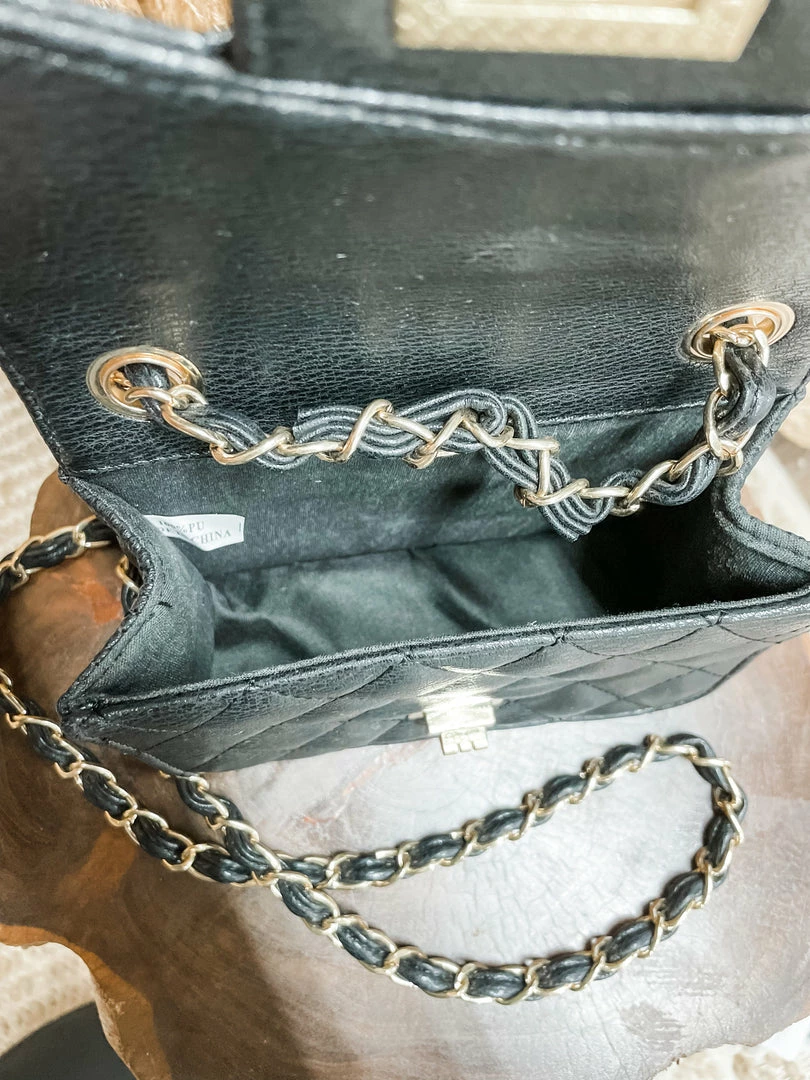 Texas Bling Bags Anahi Leather Crossbody- Black 2 Texas Bling Bags Anahi Leather Crossbody- Black