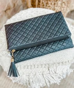 Texas Bling Mila Quilted Foldover Clutch