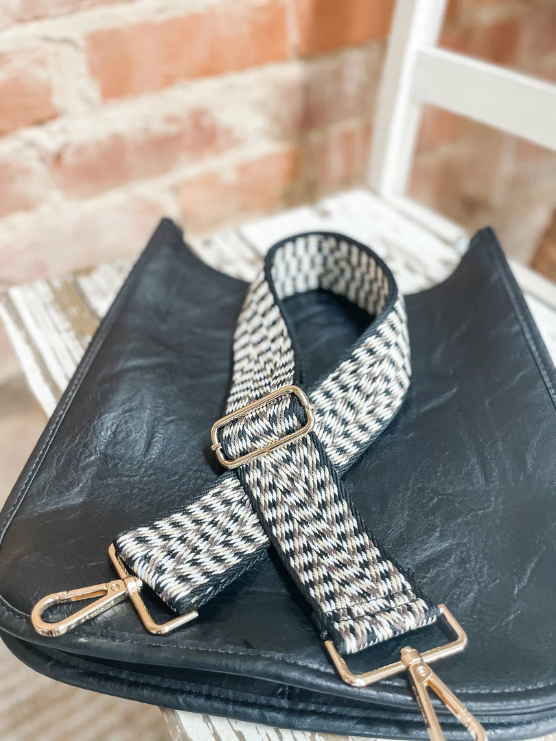 Texas Bling Bag Strap- Embroidered Woven Yellow/Black/White 1 Texas Bling Bag Strap- Embroidered Woven Yellow/Black/White