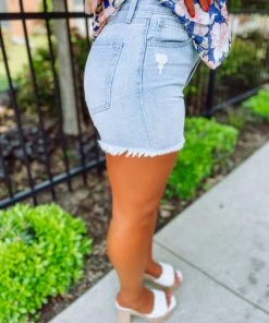 Just Black Denim Take Me Away: Resort Edition Lillian High Rise Distressed Cut Off Shorts