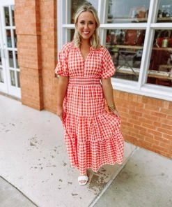 Entro Dresses Josie V Neck Mock Neck Dress