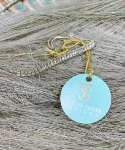 Texas Bling Jewelry Penny Adjustable Bracelet- Clear