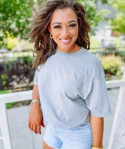 Pierce + Pine Makin' My Way Downtown-S/S-Grey Graphic Tees 16 Pierce + Pine Makin' My Way Downtown-S/S-Grey Graphic Tees