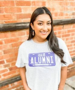 G Ink License Plate SFA Alumni- Heather Grey