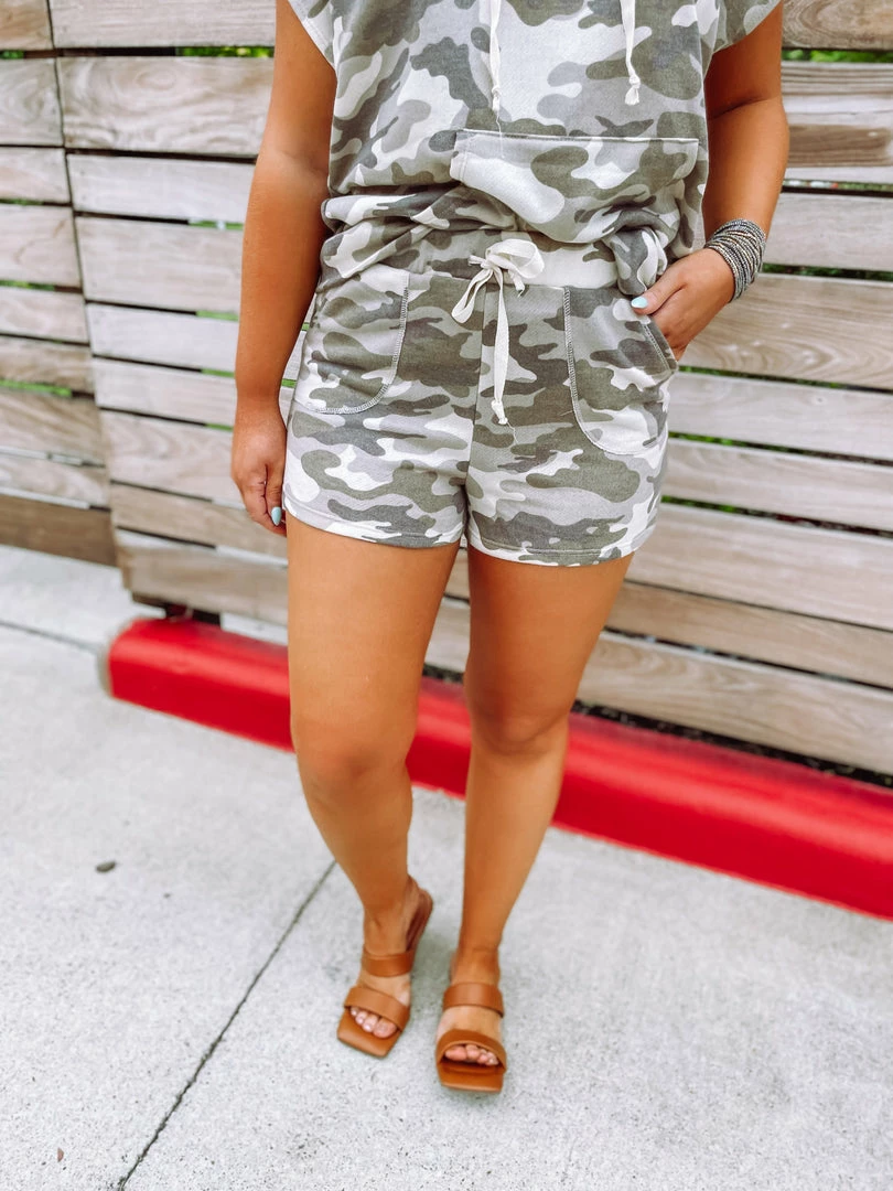 Entro Erin Camo Hoodie & Shorts Set- Mocha 6 Entro Erin Camo Hoodie & Shorts Set- Mocha