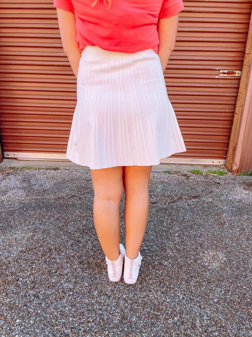 Bluivy Bottoms Madisyn Sweater Knit Mini Skirt- Cream 3 Bluivy Bottoms Madisyn Sweater Knit Mini Skirt- Cream