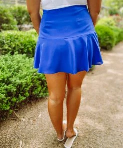 Trend Shop Ruth Ruffle Front Tie Skort Bottoms