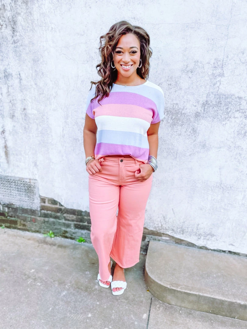 Entro Ayla Peach High Waisted Denim Pants 5 Entro Ayla Peach High Waisted Denim Pants