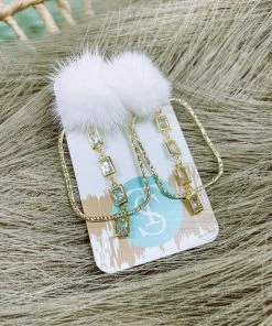 Texas Bling Andi Puff Crystal Hoop Earrings Jewelry