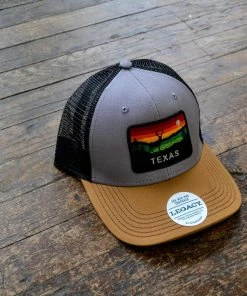 Texas Bling Texas Horizon Hat- Grey/Caramel/Black Hats