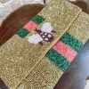 Texas Bling Gold Bee Beaded Crossbody Clutch Bags