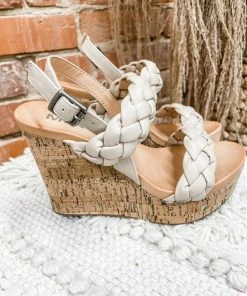 Mia Afia Wedges- Nude