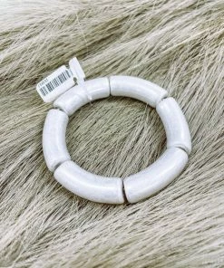 Texas Bling Silver Single Acrylic Bracelet Jewelry